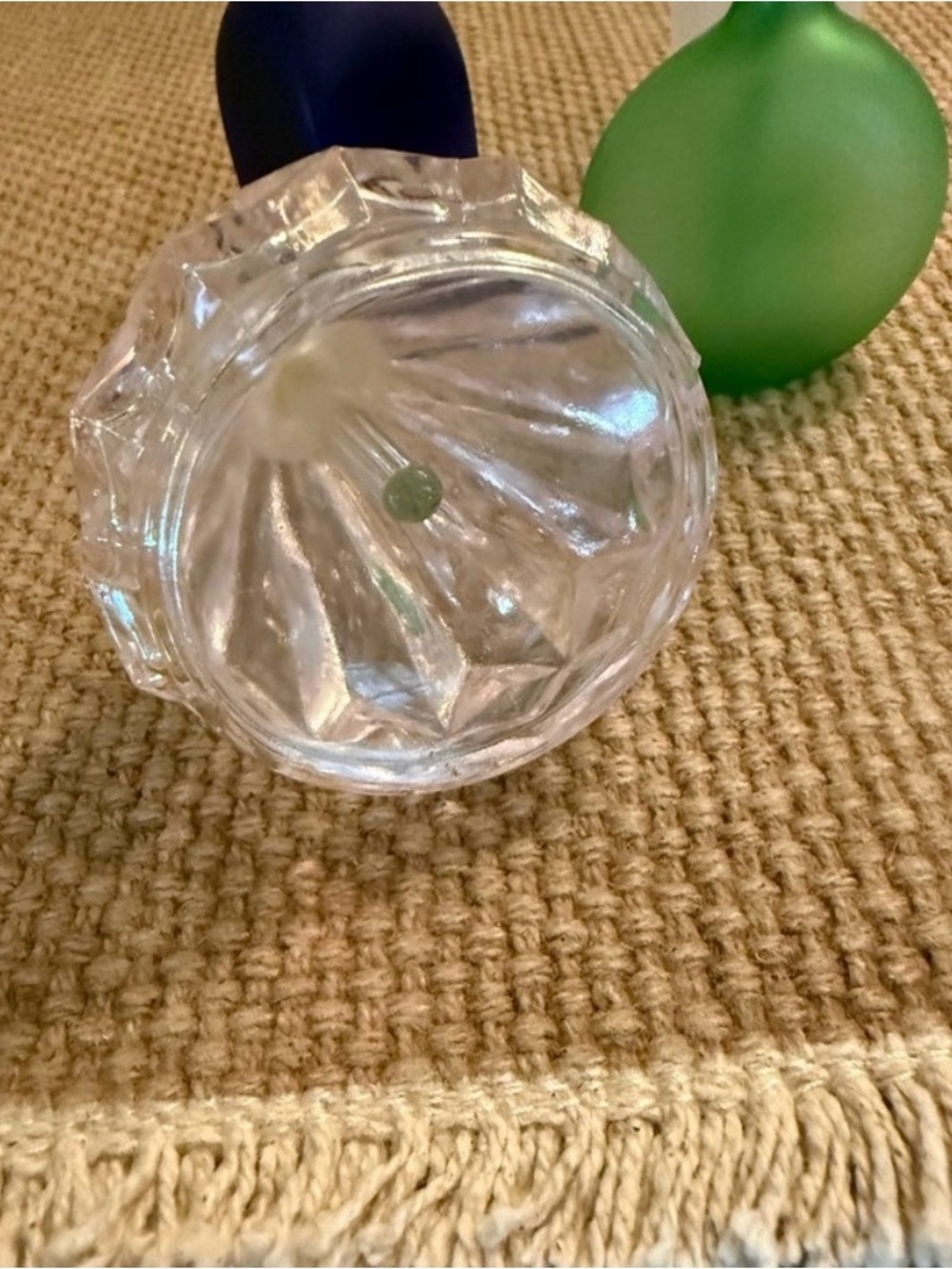 Vintage handblown decanters glass perfume bottles essentials oil bottles ~blue - Picture 9 of 10